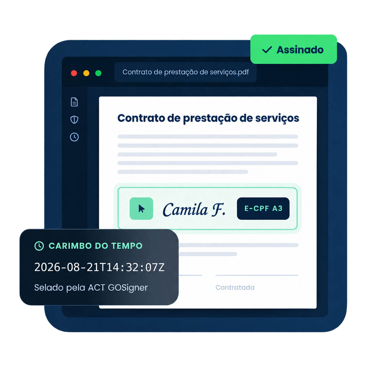 Assinatura digital no computador